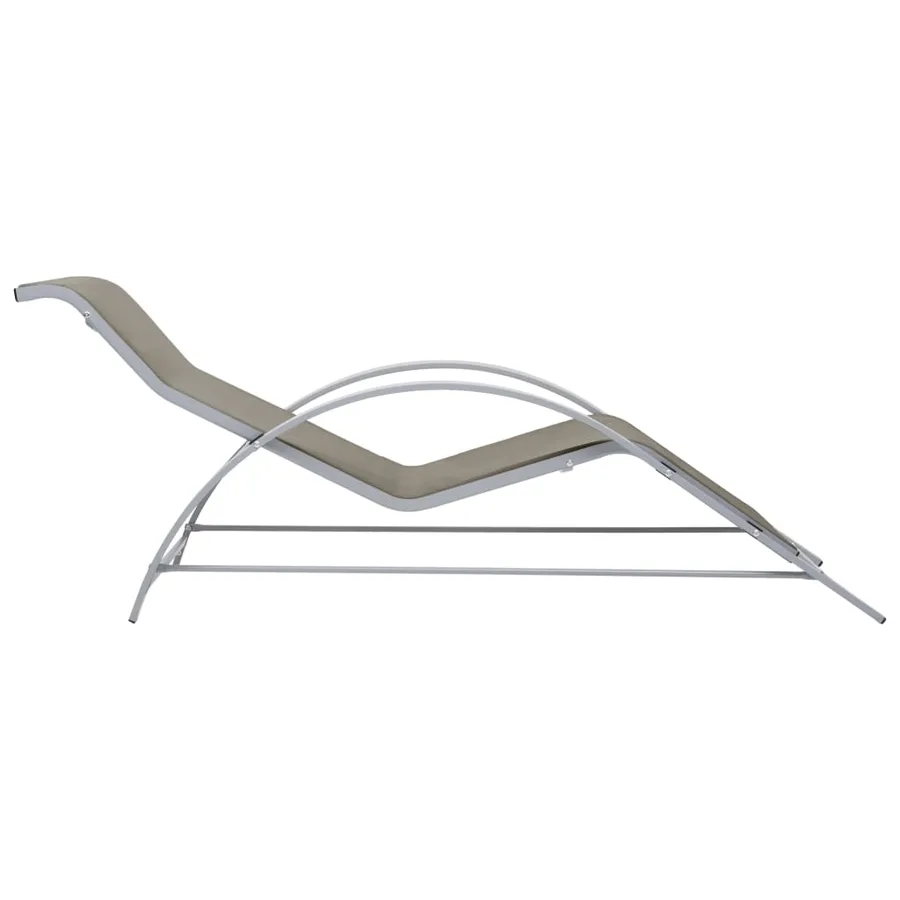Chaises longues lot de 2 avec table aluminium noir - 31