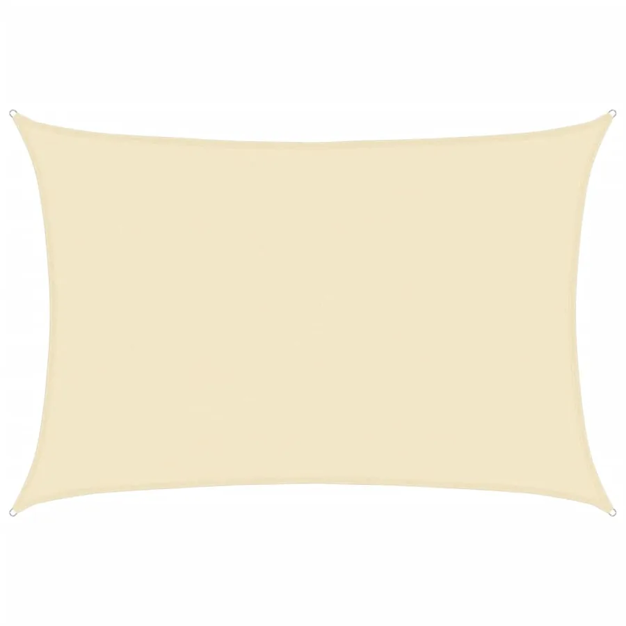 Voile d'ombrage 160 g/m² Crème 5x6 m PEHD - 2