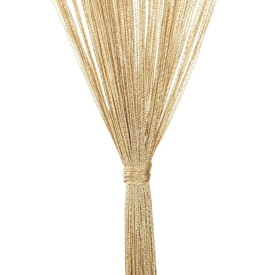 Rideau en fils 2 pcs 100 x 250 cm Beige - 7