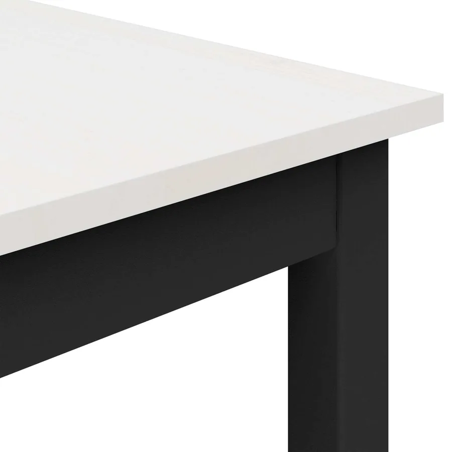 Table de salle à manger / Table de repas Blanc 140 x 80 x 75 cm - 7