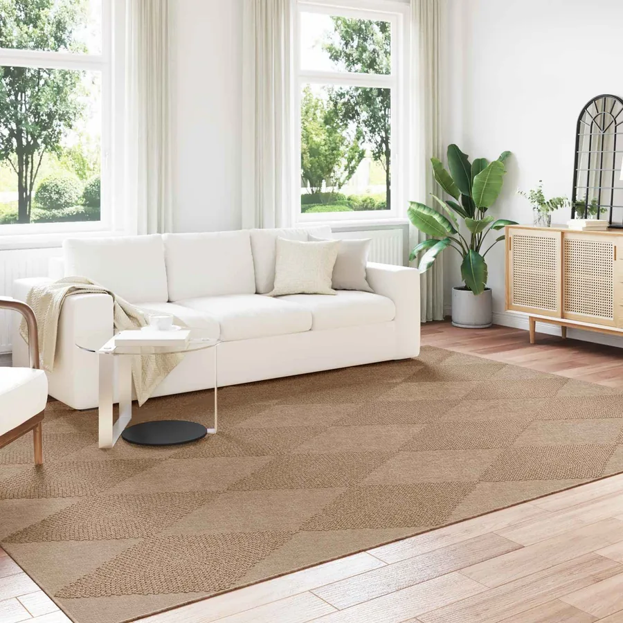 Tapis de surface AGIRA Naturel 280 x 200 cm Polyester