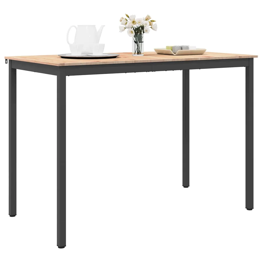 Table de bar Naturel 150 x 80 x 105 cm Bois de pin massif - 3