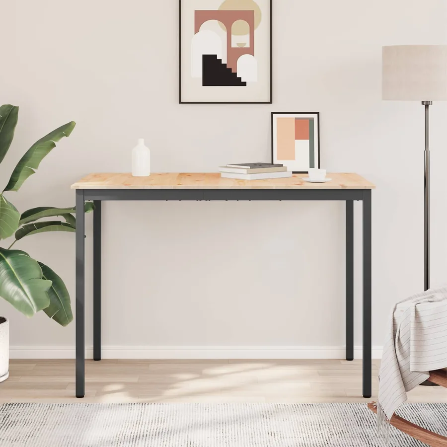 Table de bar Naturel 150 x 80 x 105 cm Bois de pin massif - 4