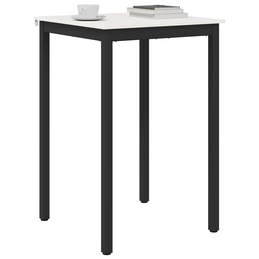Table de bar Blanc 70 x 70 x 105 cm Bois de pin massif - 3