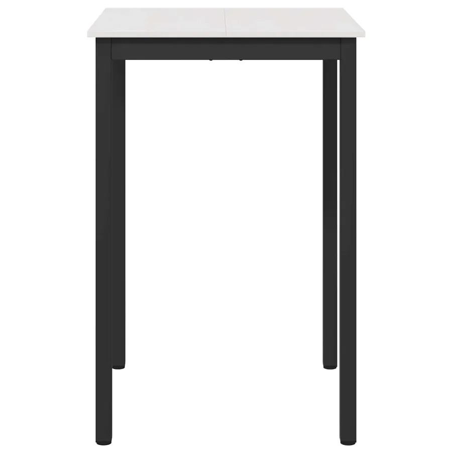 Table de bar Blanc 70 x 70 x 105 cm Bois de pin massif - 5