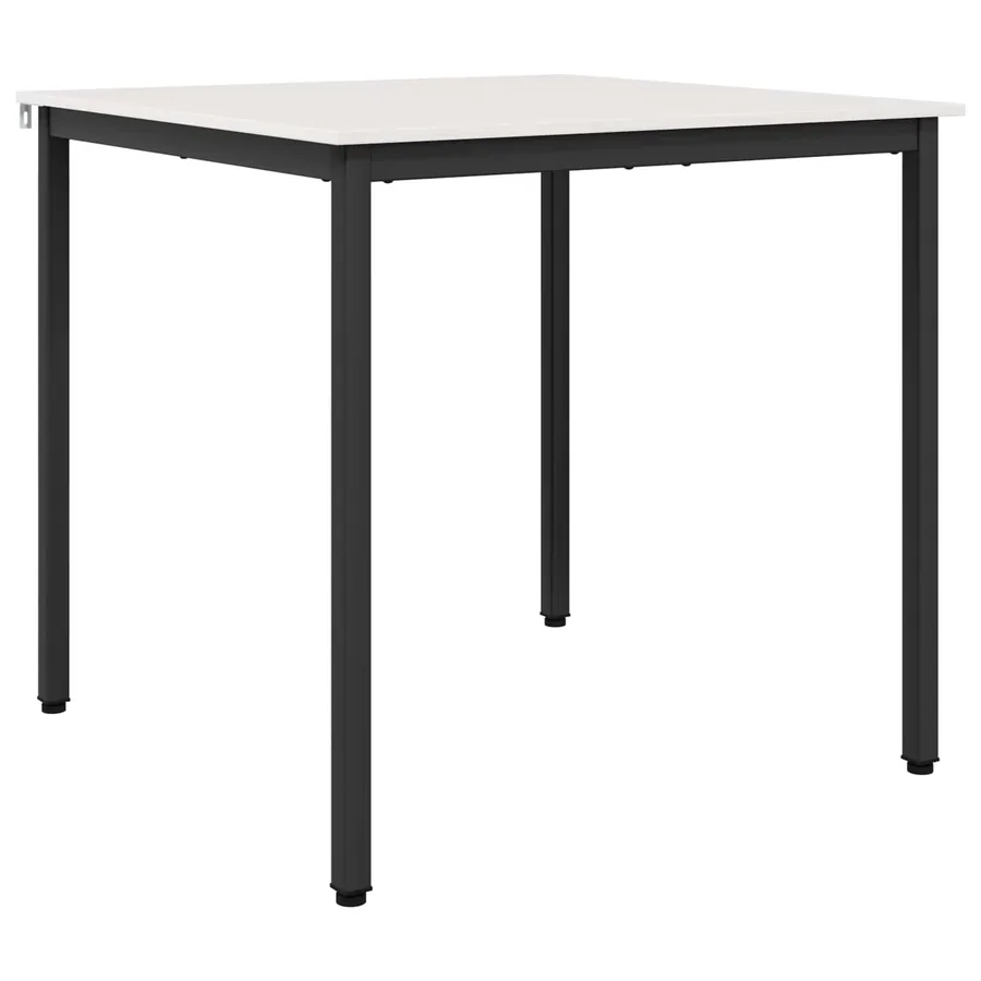 Table de salle à manger / Table de repas Blanc 80 x 80 x 75 cm - 2