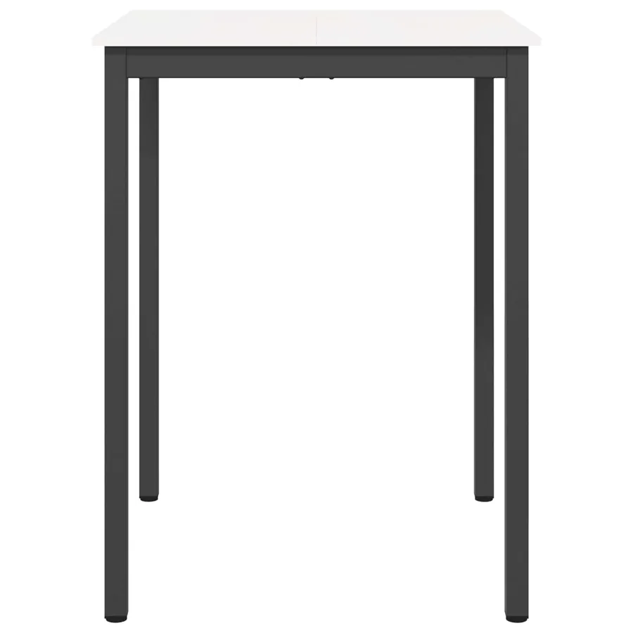 Table de bar Blanc 80 x 80 x 105 cm Bois de pin massif - 5