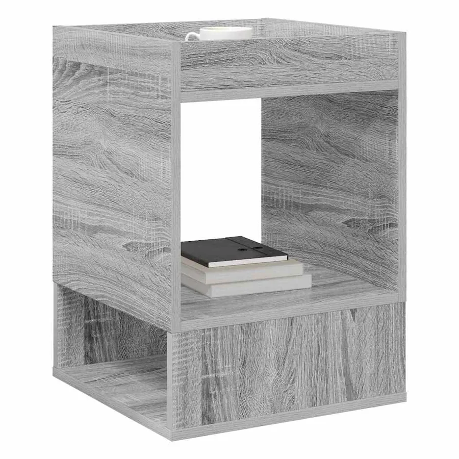 Table d'appoint Gris Sonoma 40 x 40 x 56 cm Bois d'ingénierie - 3