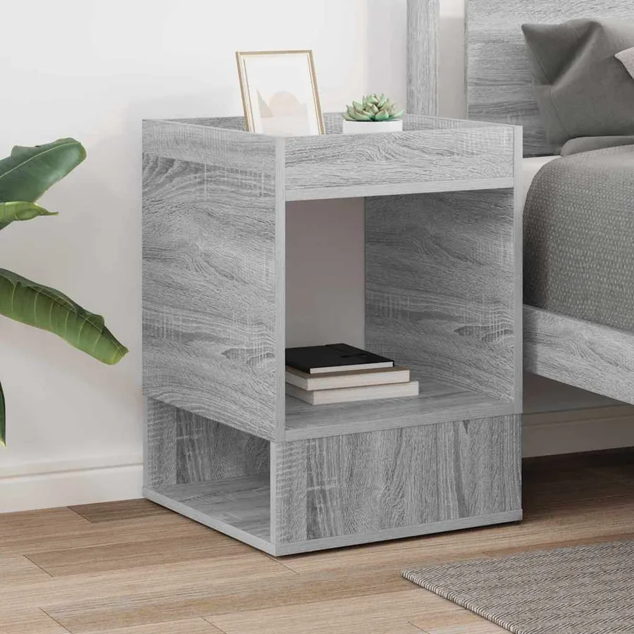 Table d'appoint Gris Sonoma 40 x 40 x 56 cm Bois d'ingénierie - 4