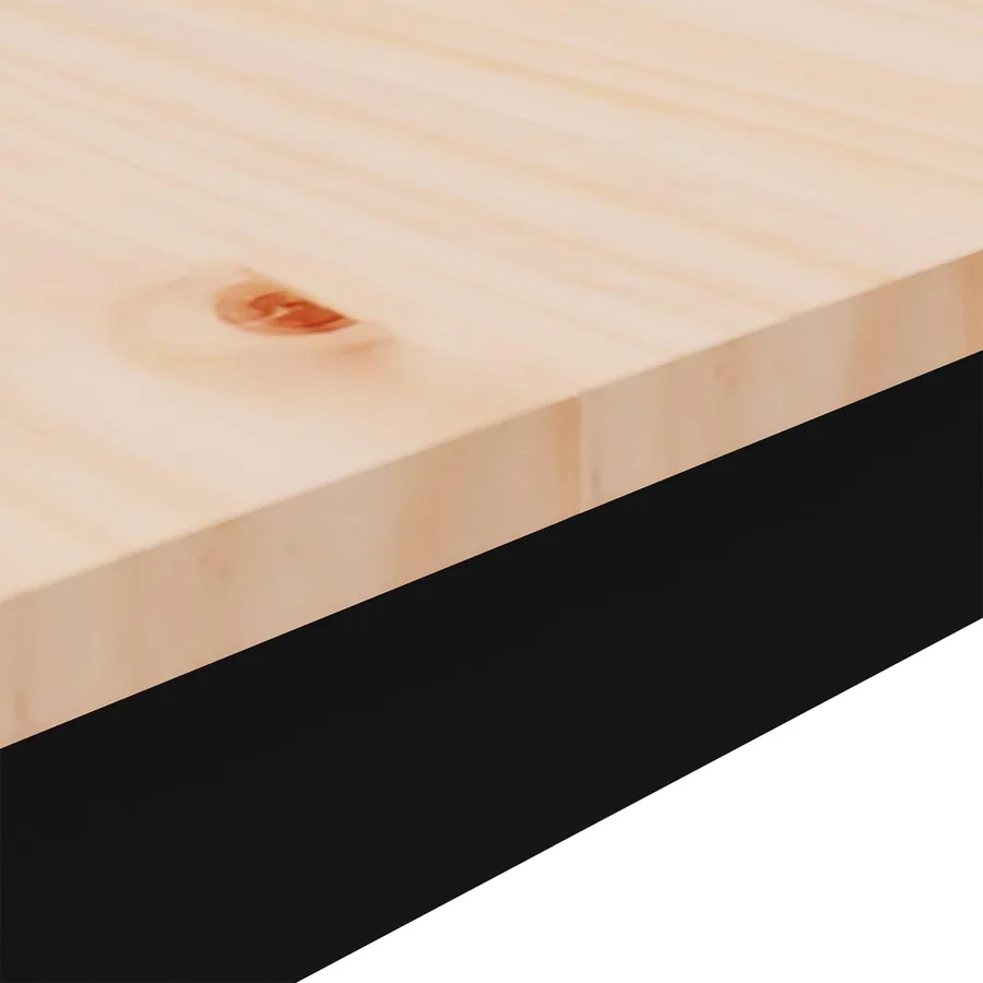 Table basse Naturel 100 x 50 x 45 cm Bois de pin massif - 9