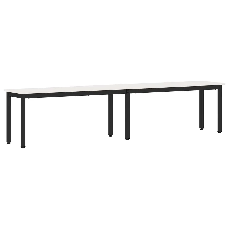 banc Blanc 200 x 35 x 45 cm Bois de pin massif - 2