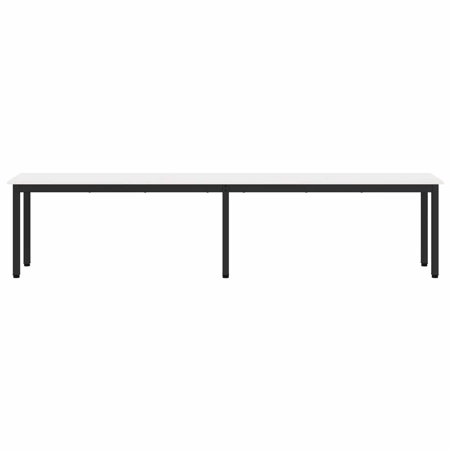 banc Blanc 200 x 35 x 45 cm Bois de pin massif - 5