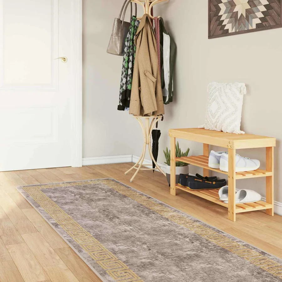 Coureur de Tapis MARSA Gris 80 x 450 cm Polyester et PVC