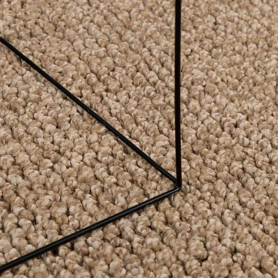 Tapis de surface Rond AGIRA Naturel Ø 120 CM Polyester - 3