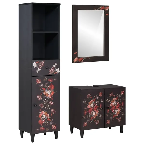 Ensemble de Meubles de Salle de Bain avec tiroir 3 pcs