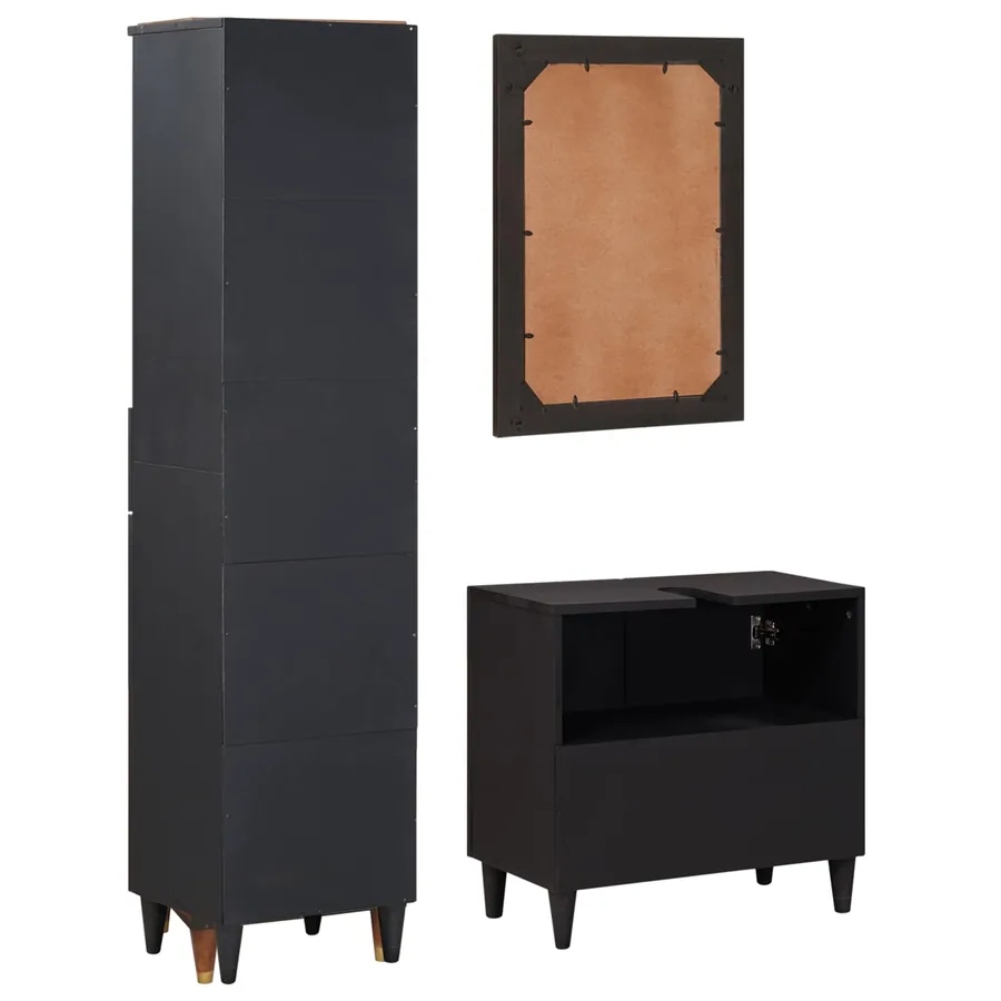 Ensemble de Meubles de Salle de Bain avec tiroir 3 pcs - 7