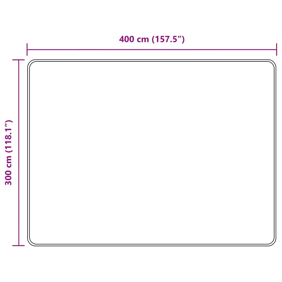 Coureur de Tapis MARSA Beige 300 x 400 cm Polyester et PVC - 7