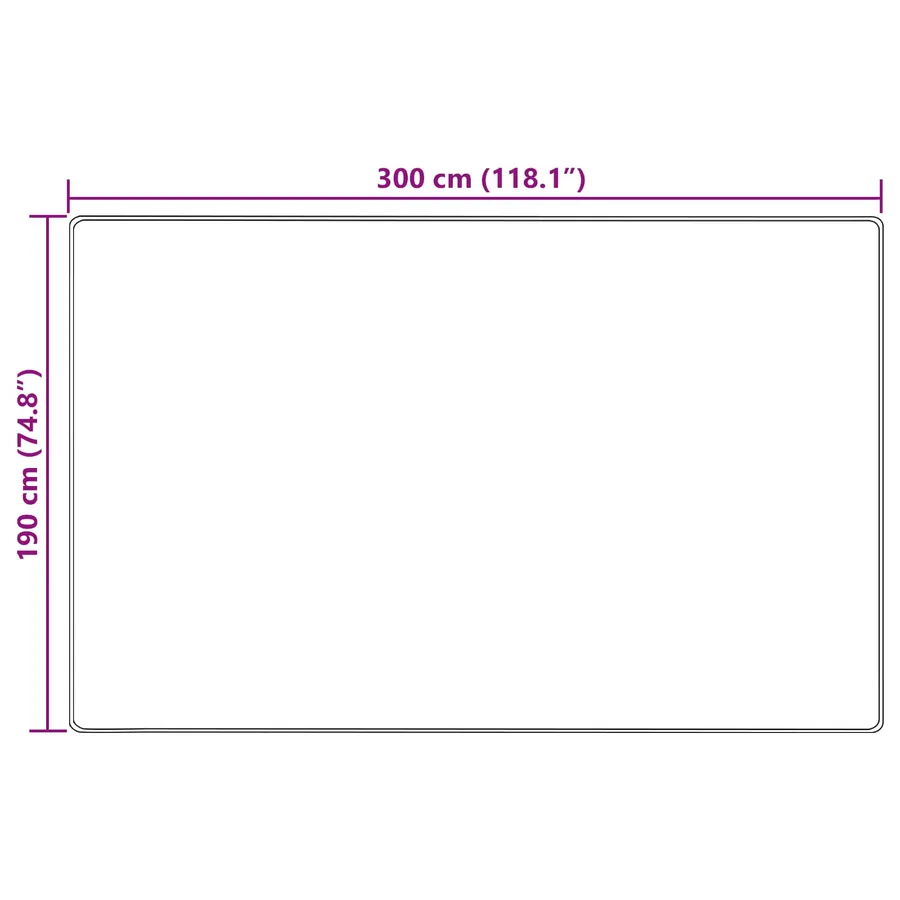Coureur de Tapis MARSA Sable 190 x 300 cm Polyester et PVC - 7