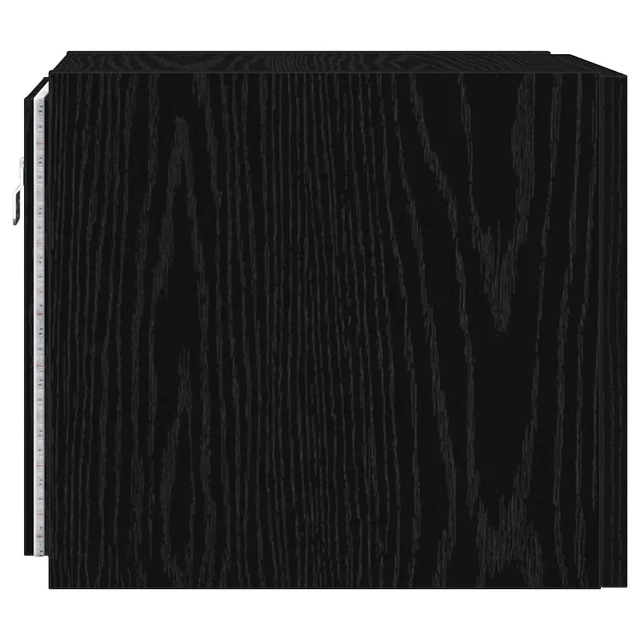 Meuble TV mural Chêne noir 30,5 x 35 x 30 cm Bois d'ingénierie - 11