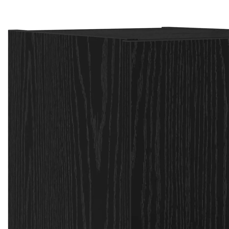 Meuble TV mural Chêne noir 30,5 x 35 x 30 cm Bois d'ingénierie - 13