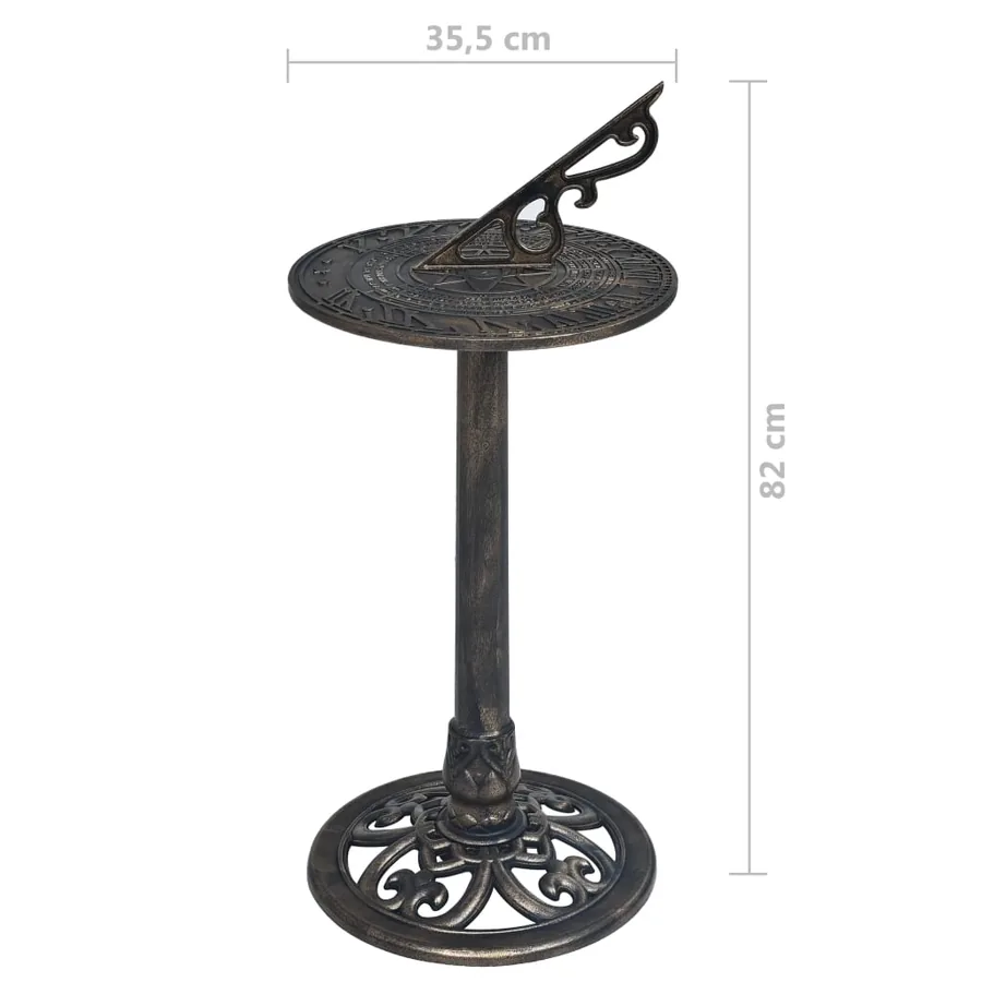 Cadran solaire Bronze 35,5x82 cm Plastique - 5