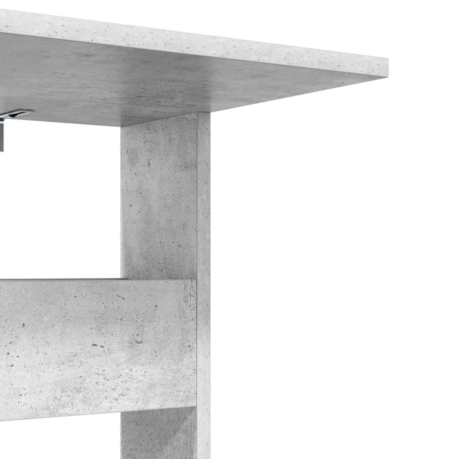 Table d'appoint Gris béton 40 x 35 x 60,5 cm Bois d'ingénierie - 9