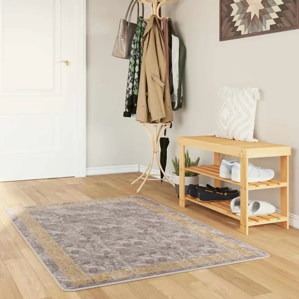 Coureur de Tapis MARSA Gris 100 x 200 cm Polyester et PVC