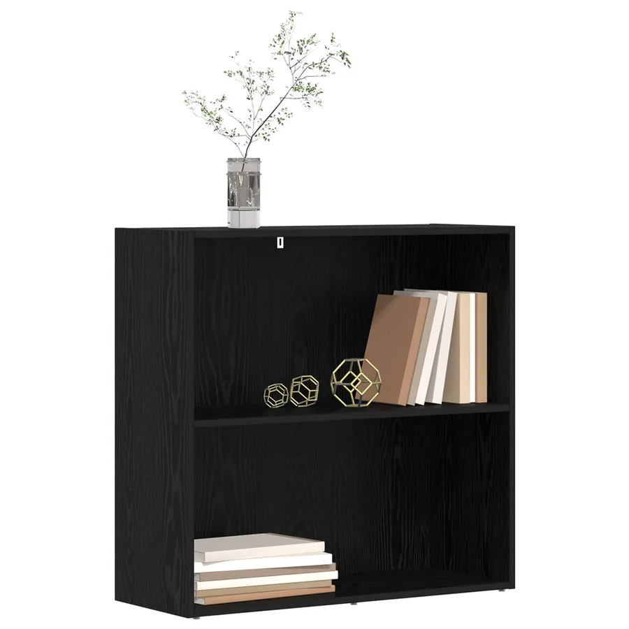 Étagère Chêne noir 80 x 30 x 76,5 cm Bois d'ingénierie - 3