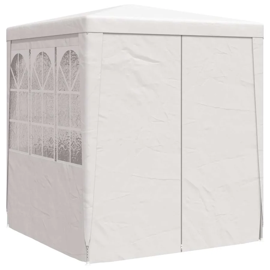 Tente de réception avec parois latérales 2x2 m Blanc 90 g/m² - 3