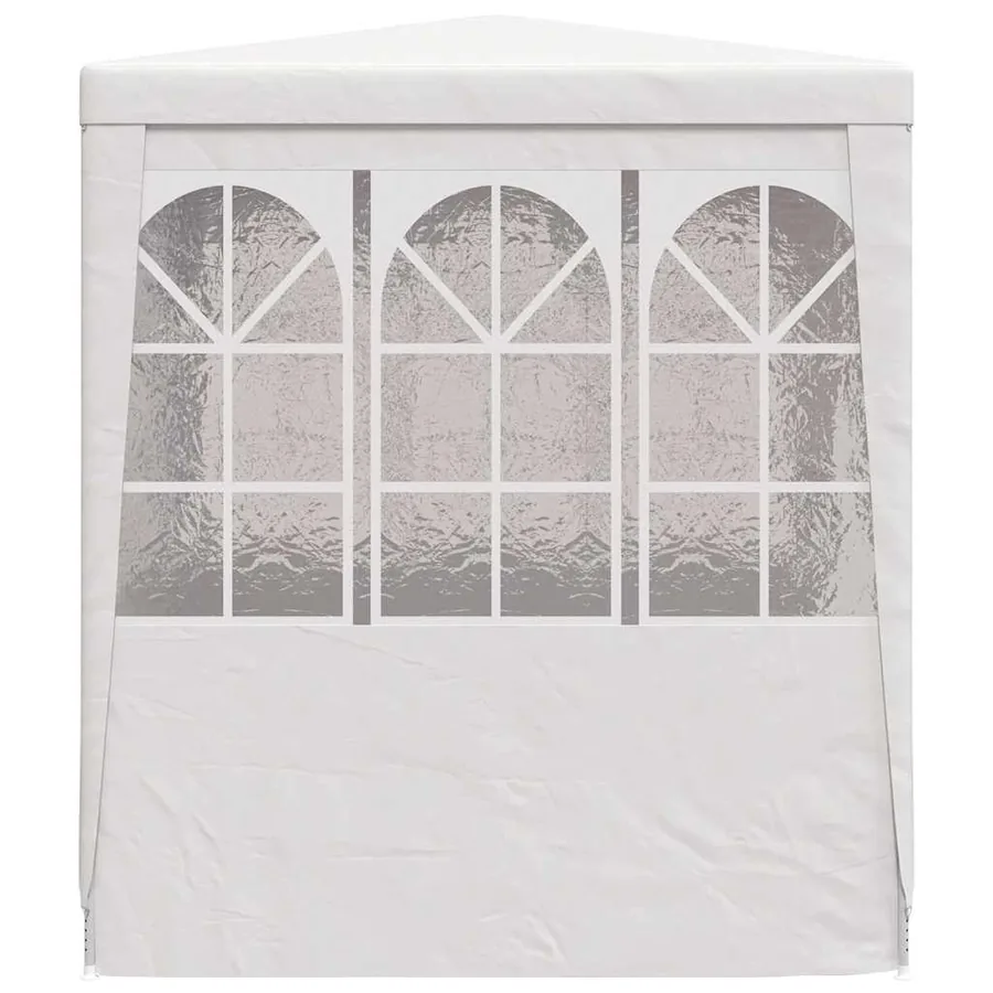 Tente de réception avec parois latérales 2x2 m Blanc 90 g/m² - 5