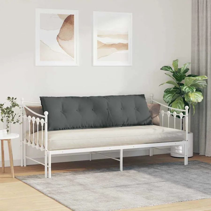 Coussin de Dos Gris foncé 160 x 19 x 50 cm tissu - 4