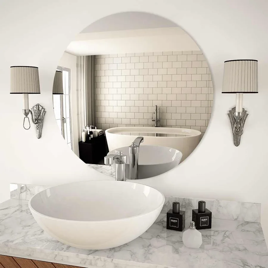 Miroir mural 70 cm Rond Verre - 3