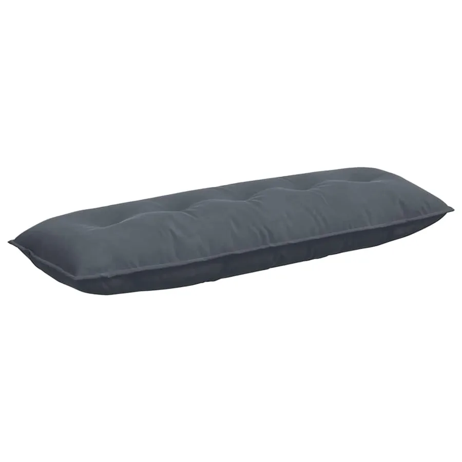 Coussin de Dos Gris foncé 140 x 50 cm Tissu en velours côtelé - 2