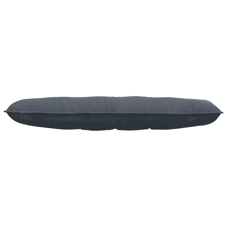 Coussin de Dos Gris foncé 140 x 50 cm Tissu en velours côtelé - 5