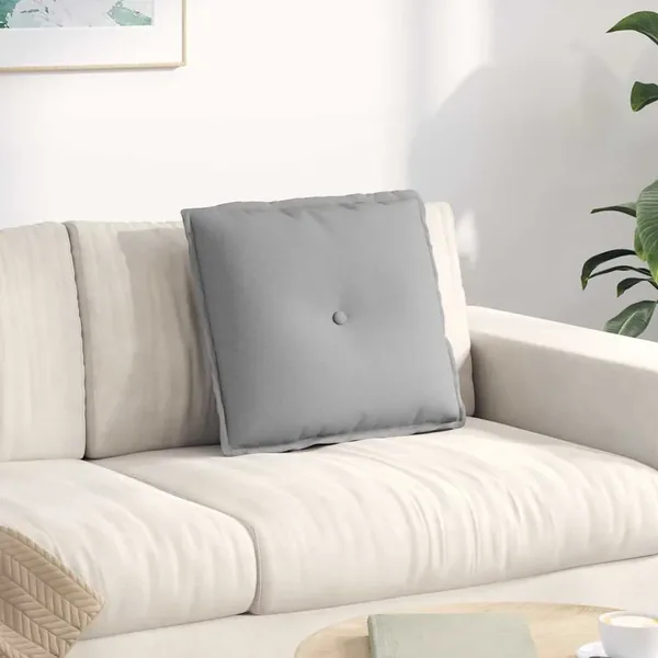 Coussin de Dos Gris nuage 50 x 19 x 45 cm tissu