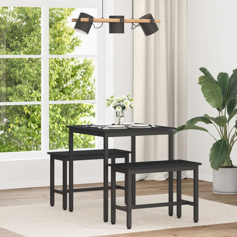 Table de salle à manger / Table de repas 70 x 70 x 75 cm MÉTAL