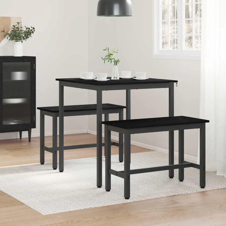 Table de salle à manger / Table de repas 70 x 70 x 75 cm MÉTAL - 4