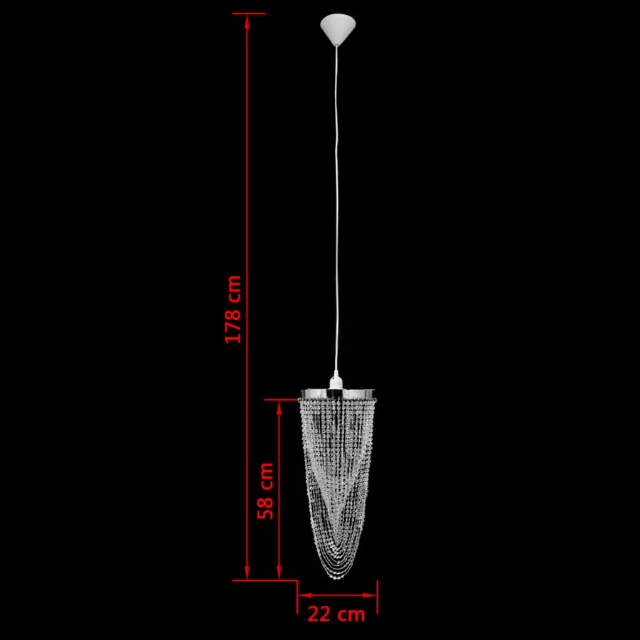 Lustre suspendu 22 x 58 cm - 8