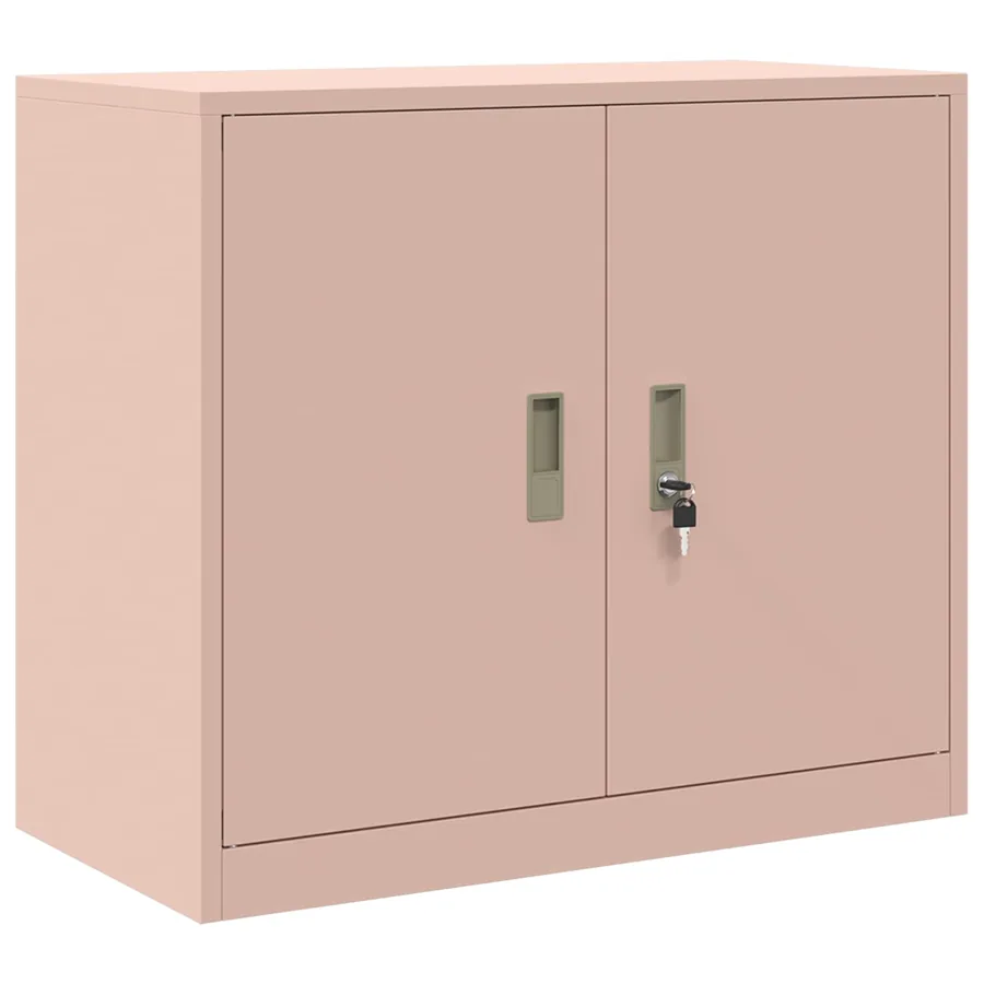 Armoire de rangement Rose 80 x 40 x 70 cm Acier - 2