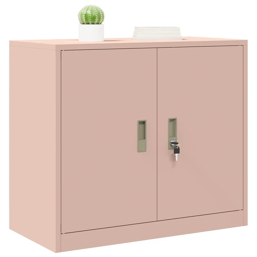 Armoire de rangement Rose 80 x 40 x 70 cm Acier - 3