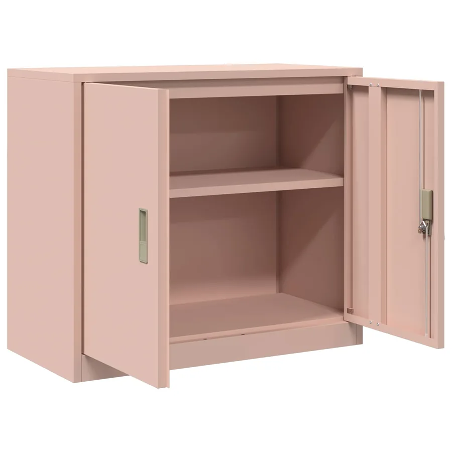 Armoire de rangement Rose 80 x 40 x 70 cm Acier - 5