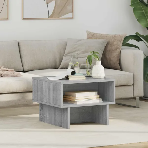 Table basse Gris Sonoma 48 x 46 x 35 cm Bois d'ingénierie