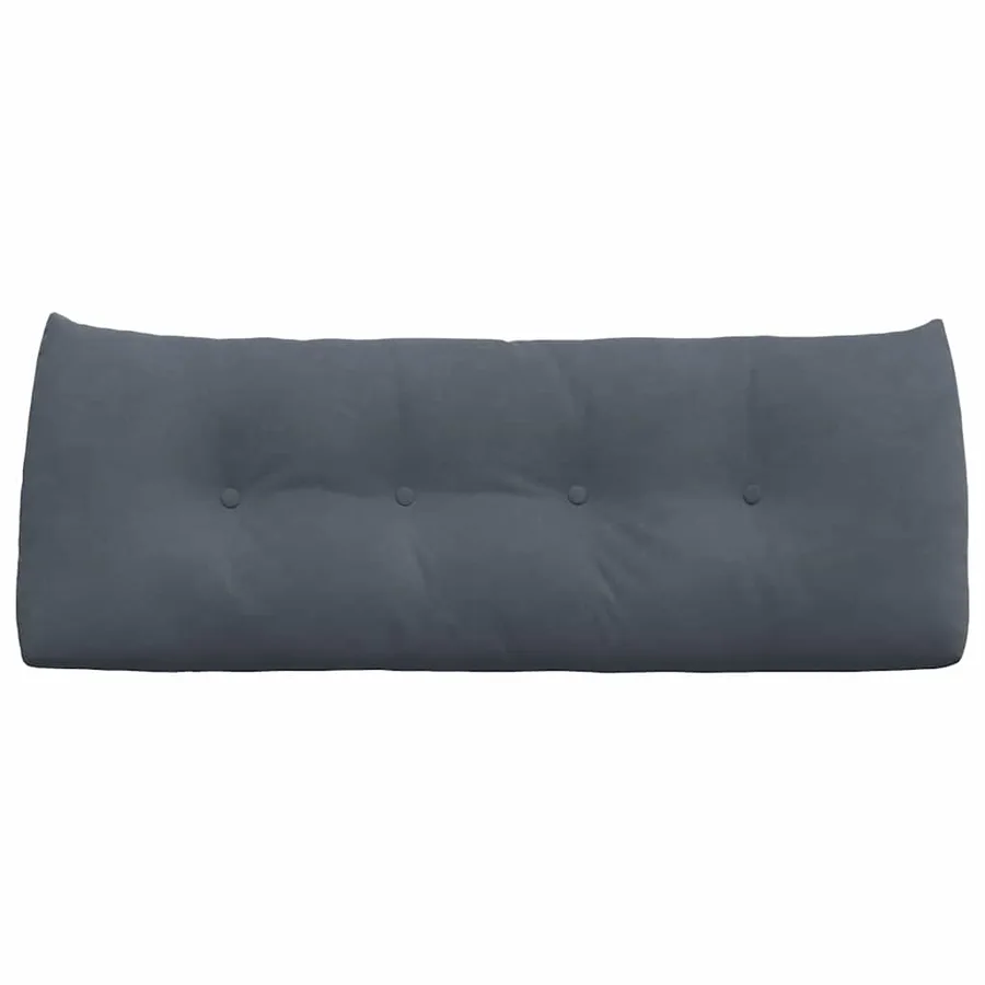 Coussin de Dos Gris foncé 120 x 24 x 50 cm Velours - 6