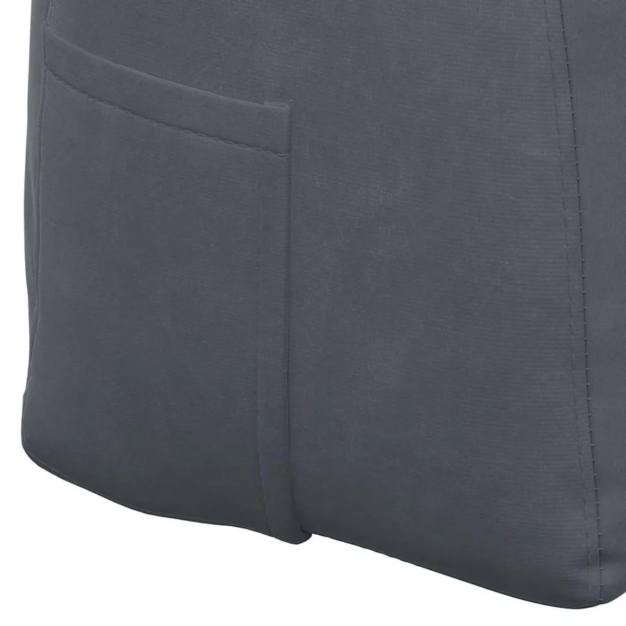 Coussin de Dos Gris foncé 120 x 24 x 50 cm Velours - 9