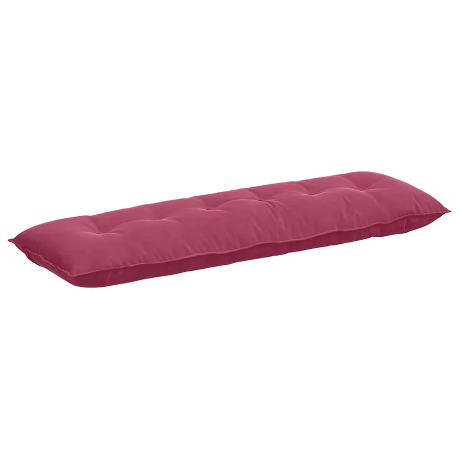Coussin de Dos Bordeaux 160 x 50 cm Tissu en velours côtelé - 2