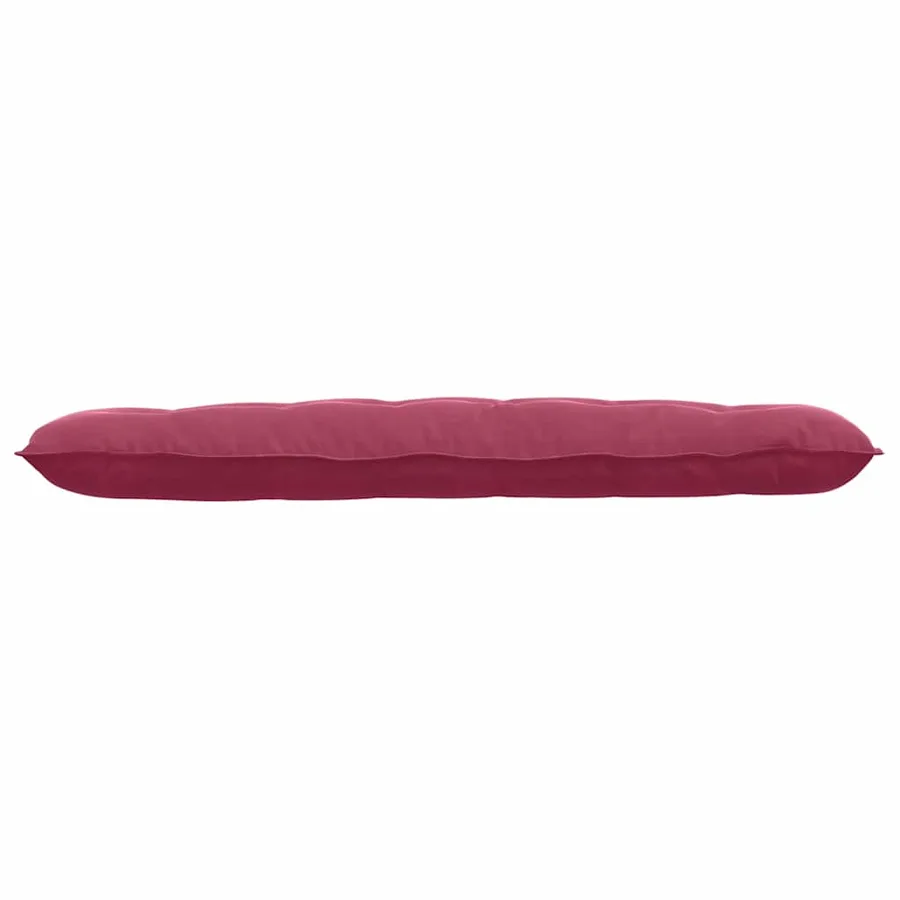 Coussin de Dos Bordeaux 160 x 50 cm Tissu en velours côtelé - 5