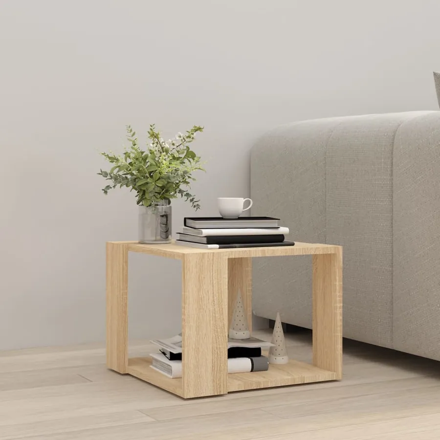 Table basse Chêne sonoma 40x40x30 cm Bois d'ingénierie - 3