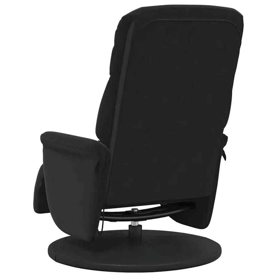 Fauteuil de massage inclinable Noir 91 x 71 x 105 cm Velours - 7