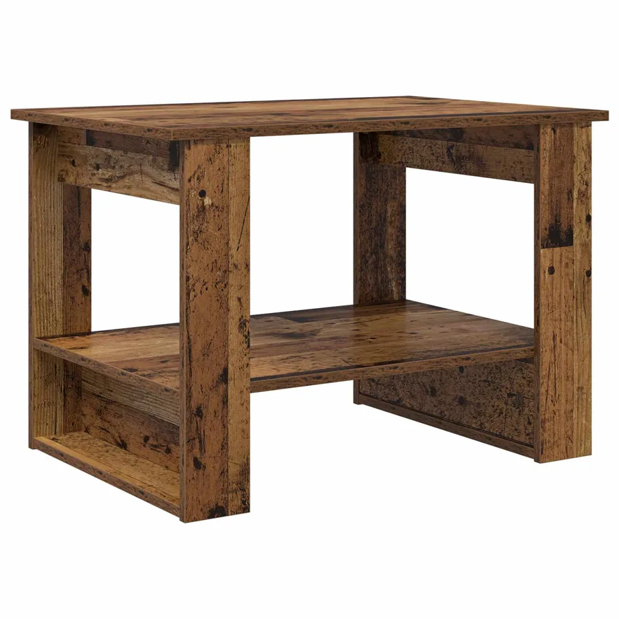 Table basse Bois ancien 72 x 50 x 50 cm Bois d'ingénierie - 2