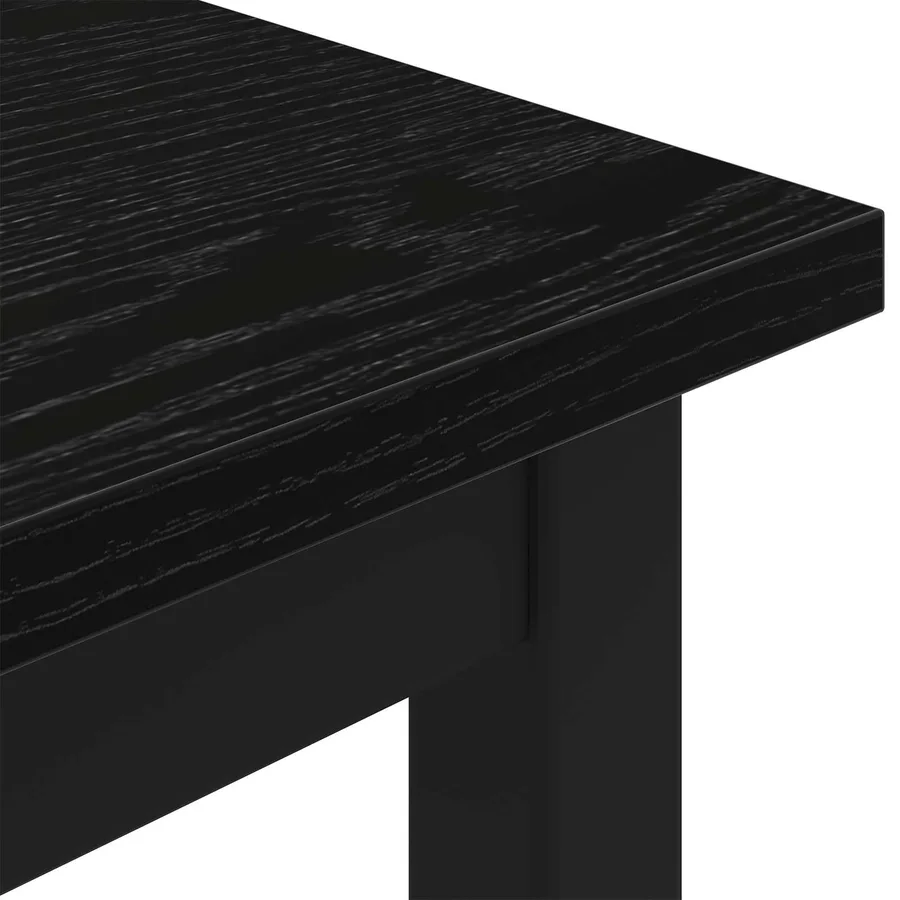 banc Chêne noir 200 x 35 x 45 cm Bois d'ingénierie - 7